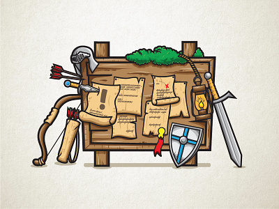 Quest Board Illustration