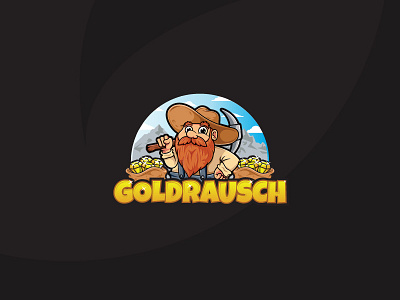 Goldrausch Logo Illustration