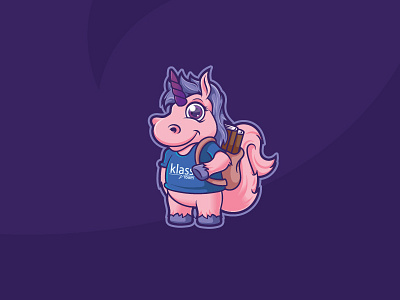 Pink Unicorn Mascot