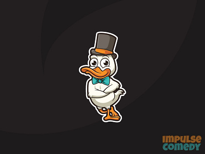 Impulse Comedy Duck I animal cartoon character design duck funny mascot playful