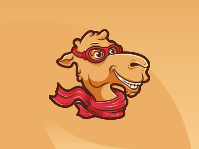 Happy Camel Adventures camel cartoon character design funny happy mascot playful vector