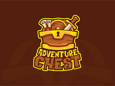 Adventure Chest Logo II version adventure cartoon chest design game illustration logo quest vector