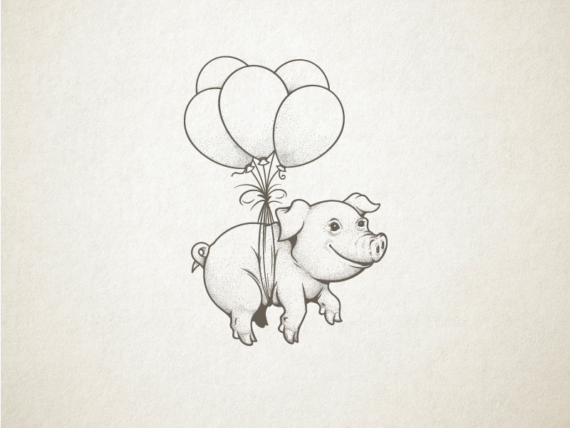 Flying Pig by K Arts on Dribbble