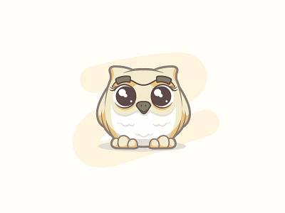 Baby Owl animal baby cartoon character cute illustration little mascot owl vector