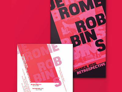 Jerome Robbins Retrospective branding broadway dance design event design graphic design jerome robbins lincoln center typography