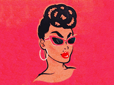 Violet drag drag queen pinup pinup girl retro retro illustration vintage vintage illustration