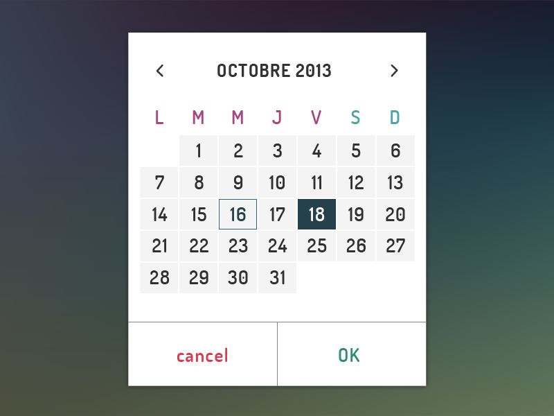 Costum Calendar by Maddalena Vismara on Dribbble