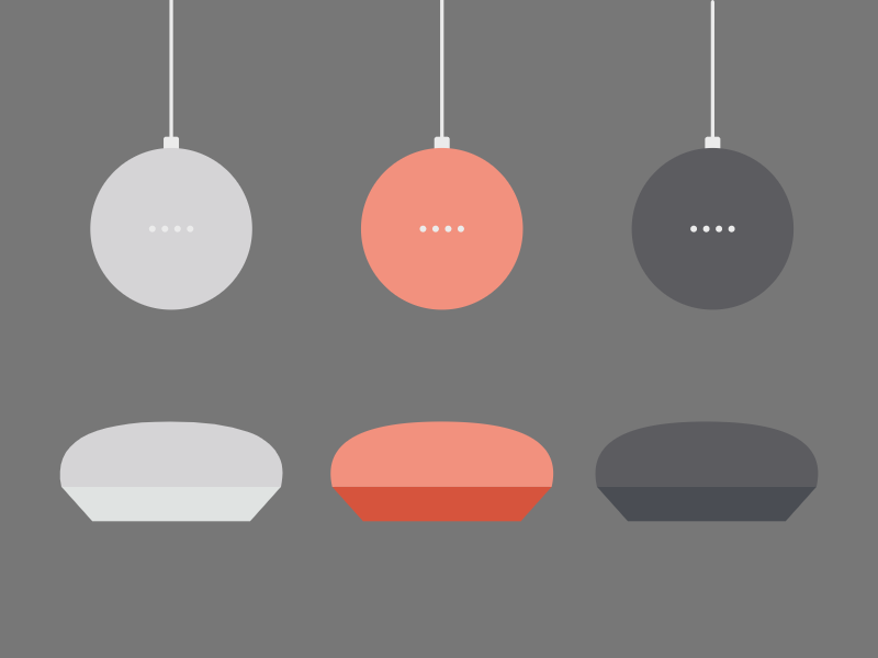 Google Home Mini Illustrations illustrations