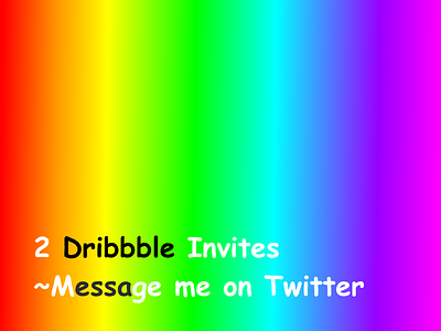 Two Dribbble invites!