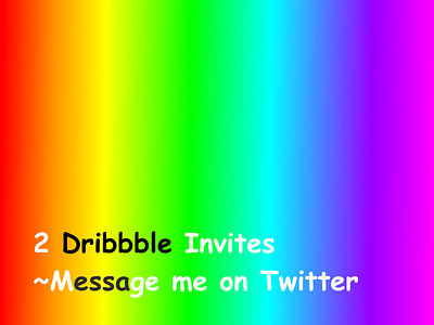 Two Dribbble invites!