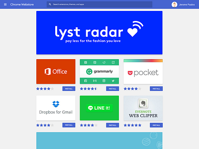 Google Chrome Webstore Redesign