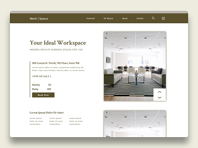 Workspace concept design elegant flat design hero page minimalism responsive design responsive web ui ux web web design website workspace