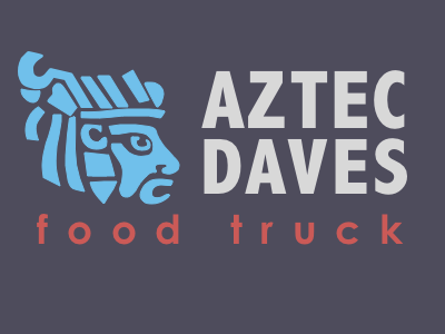 Aztec Dave's Food Truck Logo