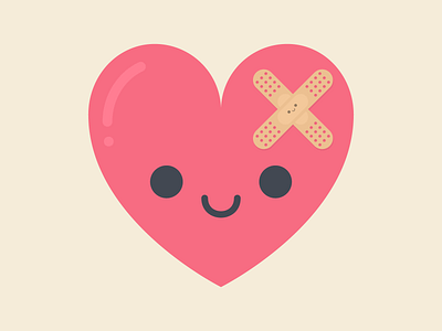 Healing Heart coronavirus covid 19 covid19 cute flatdesign heart illustration kawaii love sick weeklywarmup