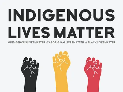 Indigenous Lives Matter blacklivesmatter illustration protest