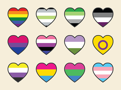 Pride Hearts