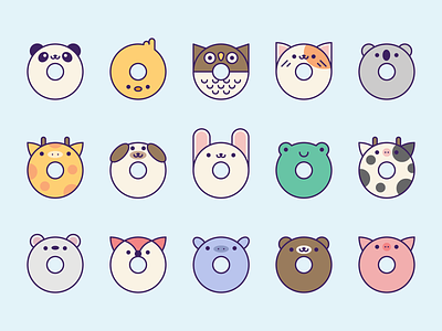 Kawaii Animals designs, themes, templates and downloadable graphic elements  on Dribbble