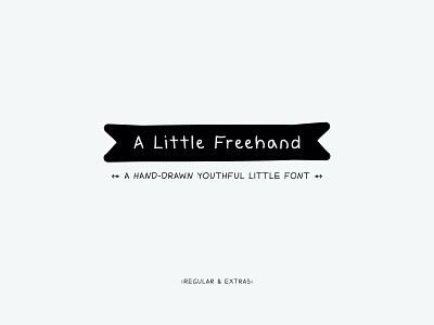 A Little Freehand Font a little freehand children display extras font freehand hand drawn handdrawn kids regular typeface typography