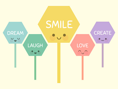 Happy Signs create cute dream happiness happy kawaii laugh love smile