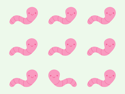 Worms cute kawaii worms