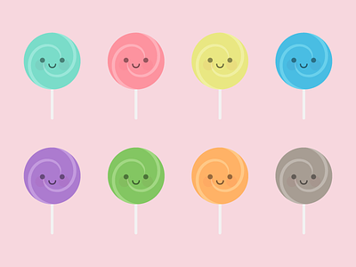Lollipops candy cute kawaii lollipop lollypop pastel