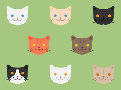 Cats cat cats cute illustration kawaii meow vector