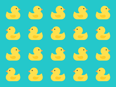 Rubber Ducks digital flat illustration rubber ducks simple