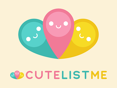 Cute List Me branding cute cute list directory illustration kawaii list logo