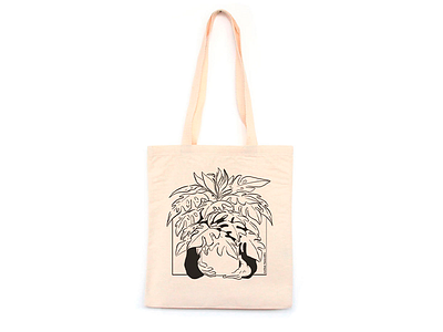 Vaso Tote Bag editorial editorial illustration illustration merch merch design plant plant freak