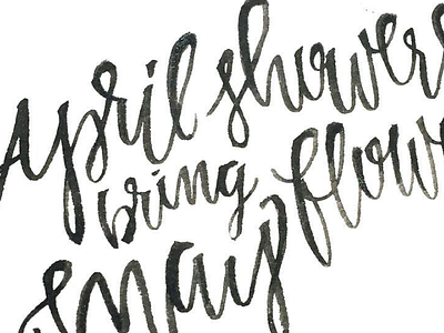 Happy April! designer event hand lettering letterer lettering type typography