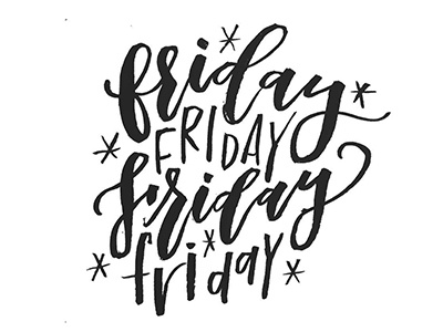 Happy Friday! calligraphy design friday graphic design lettering modern quote tgif typography