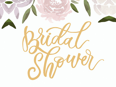 bridal shower invitation bridal shower bride calligraphy groom hand lettering hand type lettering letterpress october type typography wedding