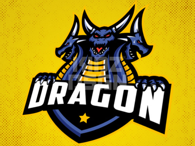 Dragon Mascot Logo For Sale