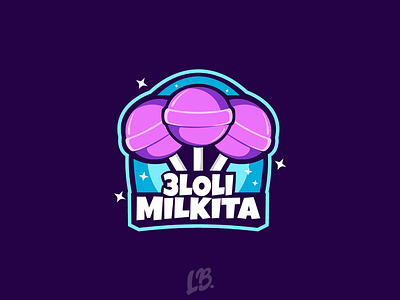 3 Loli Milkita Logo For Sale candy design gaming logo logo branding logo design logo esport logo mascot logo sport