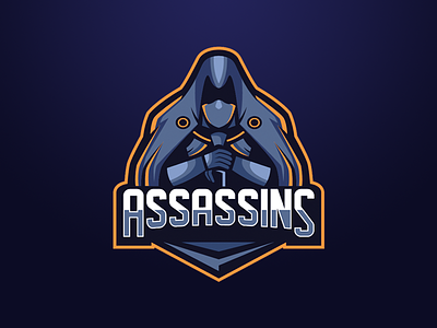 Assassins Logo For Sale assassins champion esport gaming illustration illustrator logo logo design logo esport logo mascot logo sport mascot