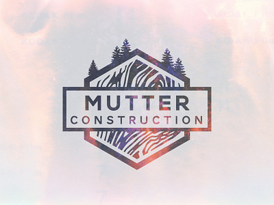 Mutter Construction construction debut drafted geometric invite light leak logo novecento outdoor texture thank you wood
