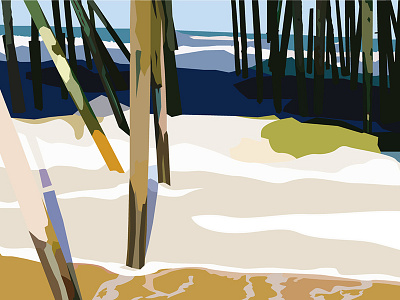 Vector Beach Landscape