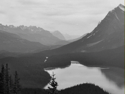 Parallax Mountains 2.5d black and white depth gif mountain outdoors parallax photo