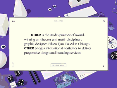 OTHER Studio Site Refresh portfolio site studio typography web-design