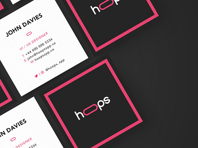 Hoops Connect Business Cards By Orfi Media branding business card graphic design layout logo print type setting typography