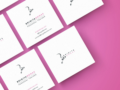 Brigita Bonas Fitness Business Cards By Orfi Media