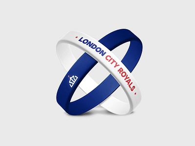 London City Royals Basketball Logo Branding Wristbands