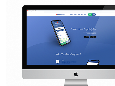 Website Design for TeachersRegister