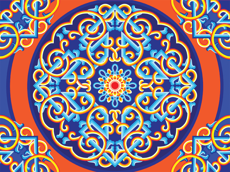 Mongolian pattern by CGD Murun on Dribbble