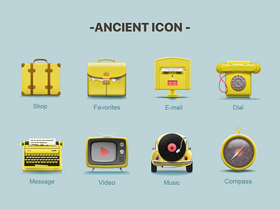 ANCIENT ICON2 design icon illustration ui