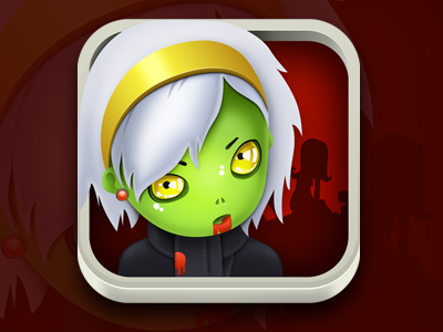 Icon "Dead Ahead" (concept) app game icon ios zombie