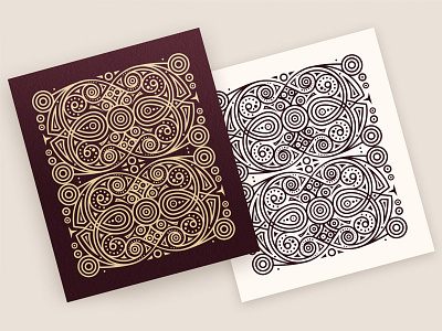 Abstract Lines Pattern (4 colors)