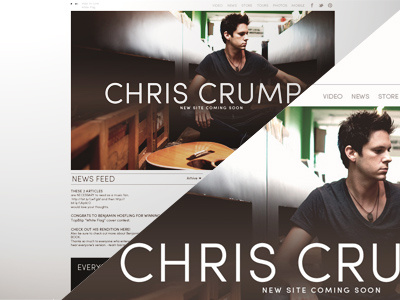 Chris Crump Website Concept clean design minimalism minimalistic web design website