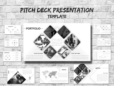 Pitch Deck Presentation Template businessppt businesspresentationtemplates creative slides design free freeslides freetemplates illustration power powerpoint ppt slides