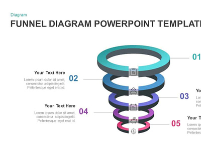 funnel diagram PowerPoint template and Keynotes